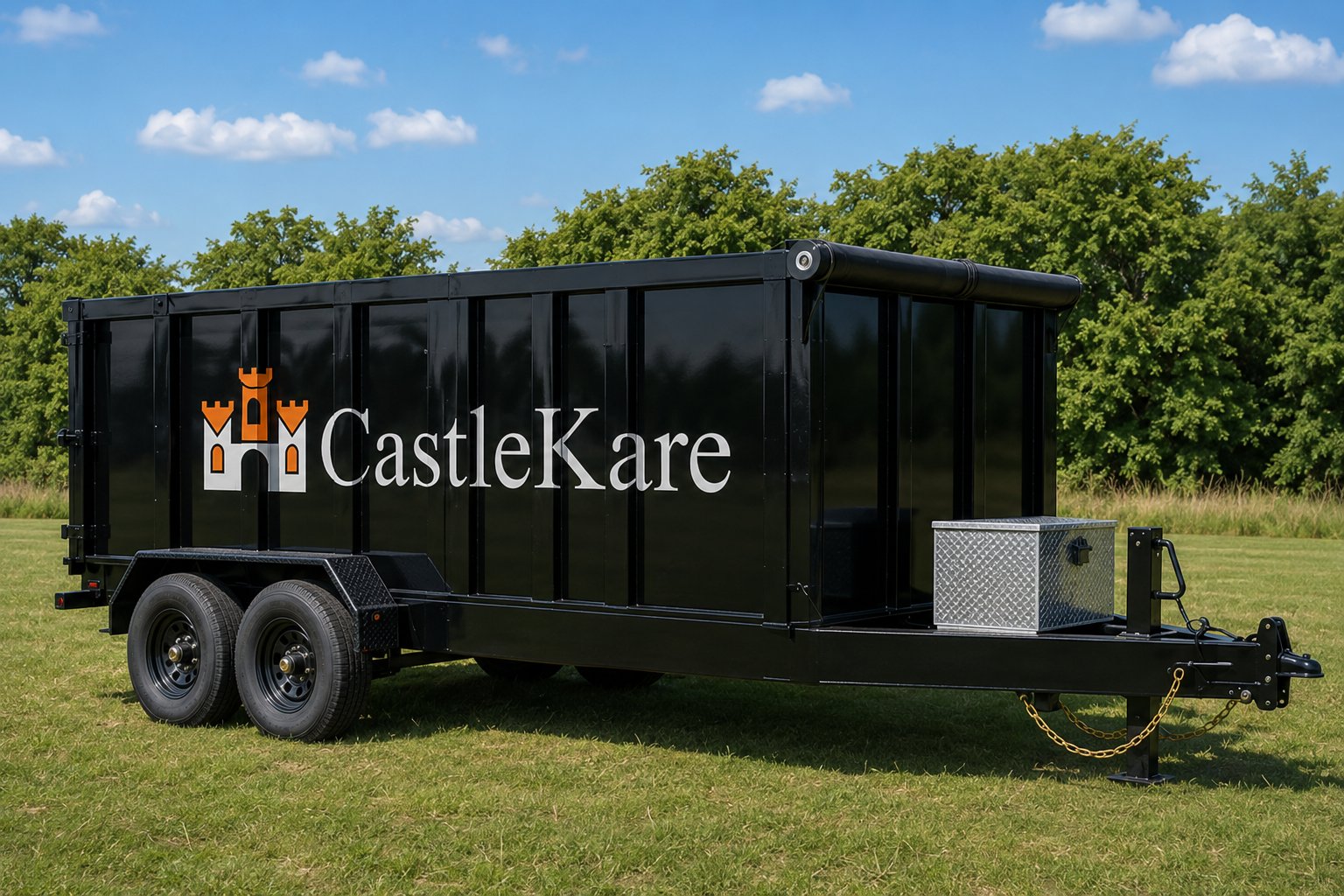 CastleKare dumpster trailer rental in Tampa Bay